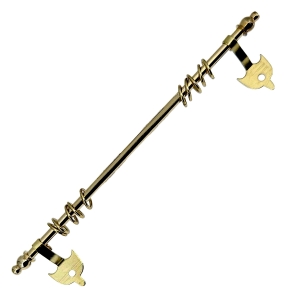 Curtain rod - gold-plated brass