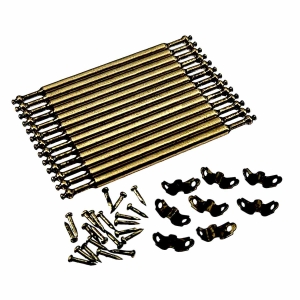 Brass rods for stair runners