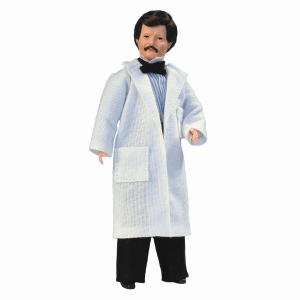 Salesman / pharmacist with white coat